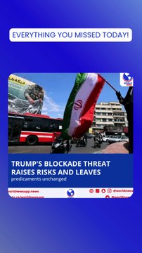 US military says blockade of Iran's ports to begin Monday, after Tehran says it will not 'surrender'.