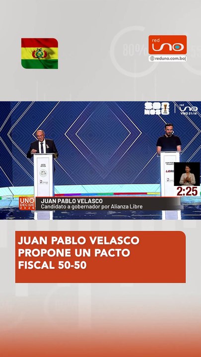 Juan Pablo Velasco propone un pacto fiscal 50-50