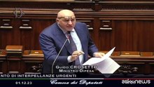 Crosetto: "Mai attaccato la magistratura, ne ho totale fiducia"