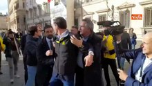 Scontro (fisico) tra Prandini e Della Vedova e Magi a piazza Chigi a Presidio Coldiretti