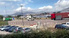 Caro carburanti, la protesta degli autotrasportatori a Olbia