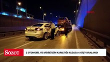 Bursa'da 2 otomobil ve midibüsün karıştığı kazada 6 kişi yaralandı