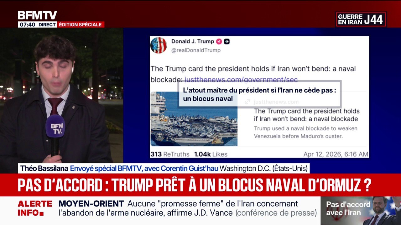 Guerre au Moyen-Orient: Donald Trump serait prêt à mettre en place un blocus naval proche du détroit d'Ormuz