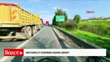 Ataşehir'de motosikletli arkada oturan kadının saçını çekti; dengesini kaybeden kadın ölümden döndü