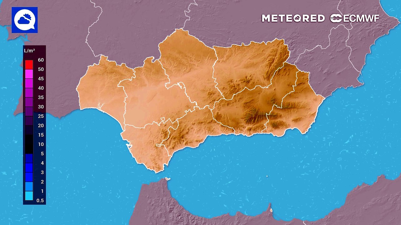 Las tormentas serán intensas en la mitad sudeste peninsular
