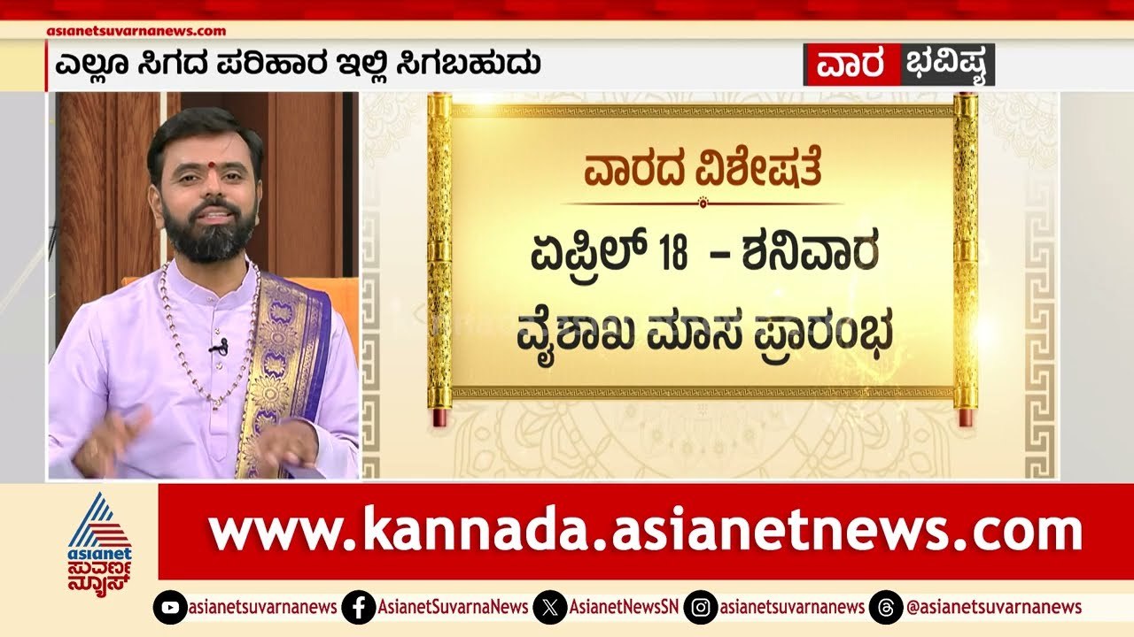12 ರಾಶಿಗಳ ವಾರ ಭವಿಷ್ಯ ಹೇಗಿದೆ? | Weekly Horoscope in Kannada | Vara Bhavishya | Suvarna News