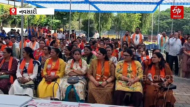 નવસારીમાં ભાજપનો જનસેવા સંકલ્પ, 52 ઉમેદવારોની જંગી જીત માટે કાર્યકરોને હાંકલ