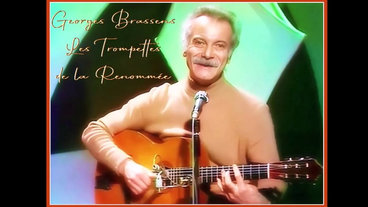 Georges Brassens- Les trompettes de la renommée - HD LIVE 1976