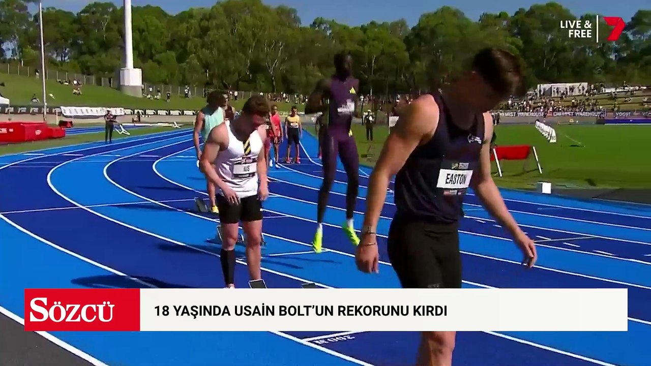 18 yaşında Usain Bolt'un rekorunu kırdı