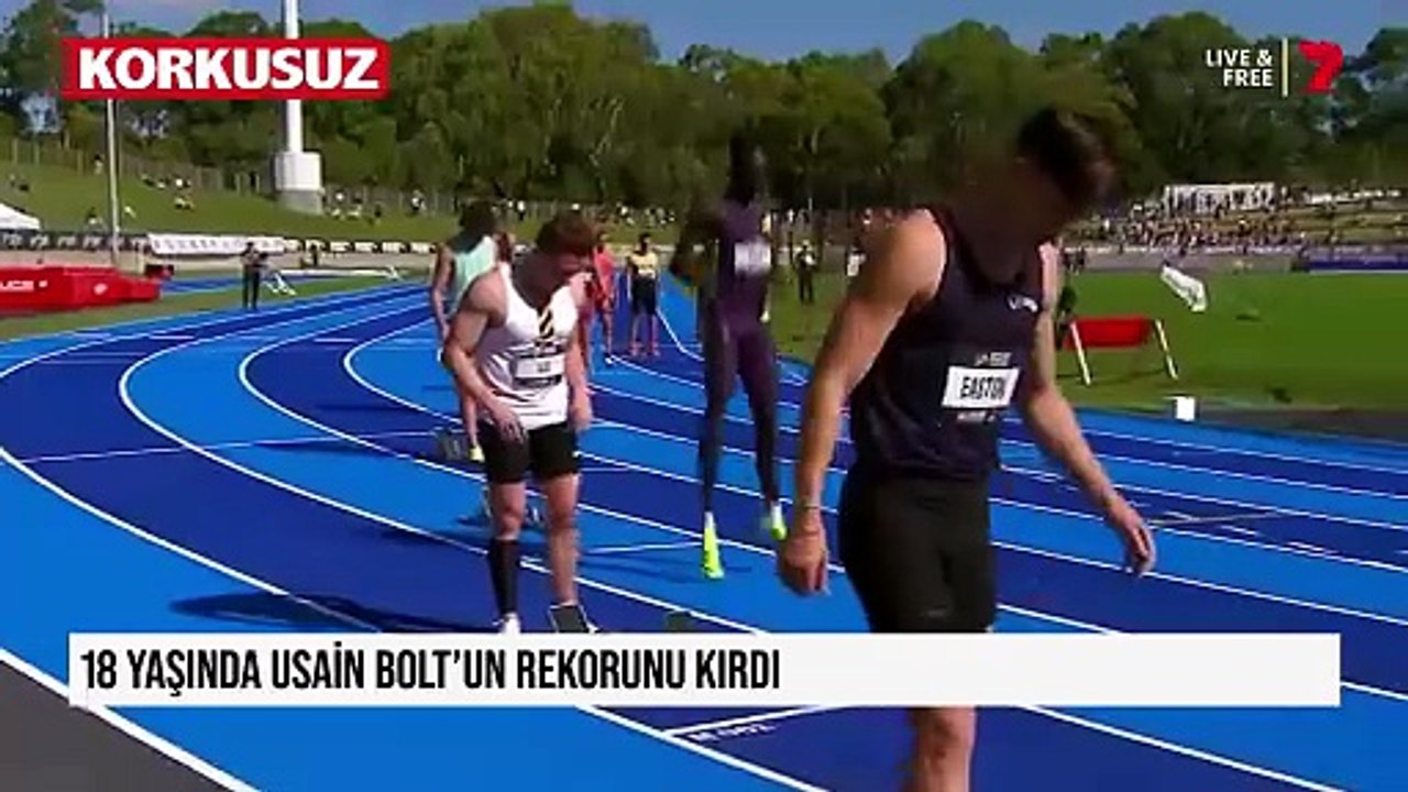18 yaşında Usain Bolt'un rekorunu kırdı