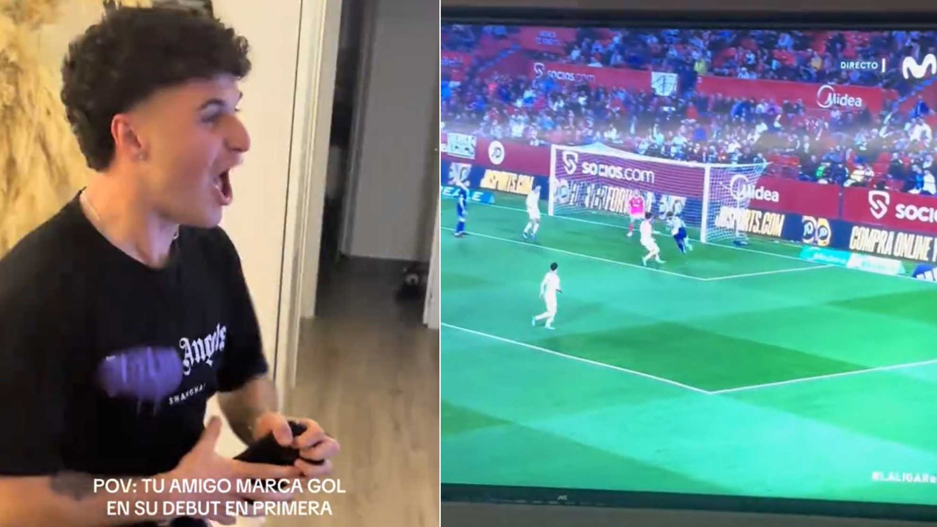 El valor de la amistad: así reaccionaron los amigos de Javi Boñar al gol en su debut con el Atlético