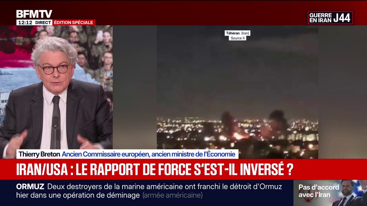 Guerre au Moyen-Orient: "Les amis des Iraniens sont de plus en plus nombreux", note Thierry Breton