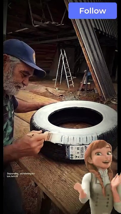 Tyre to Designer Table?! You Won’t Believe This DIY Transformation #DIYFurniture #Upcycling #TyreHack #HomeDecor #FurnitureFlip #BudgetDecor #CreativeDIY #RecycledFurniture #HomeMakeover #CraftlyDIY #ViralDIY