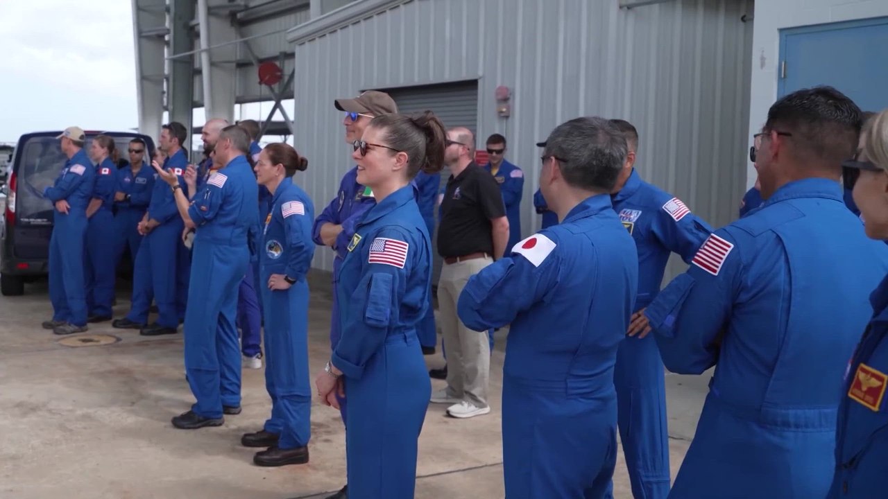 Artemis II crew arrives back in Houston to rousing welcome