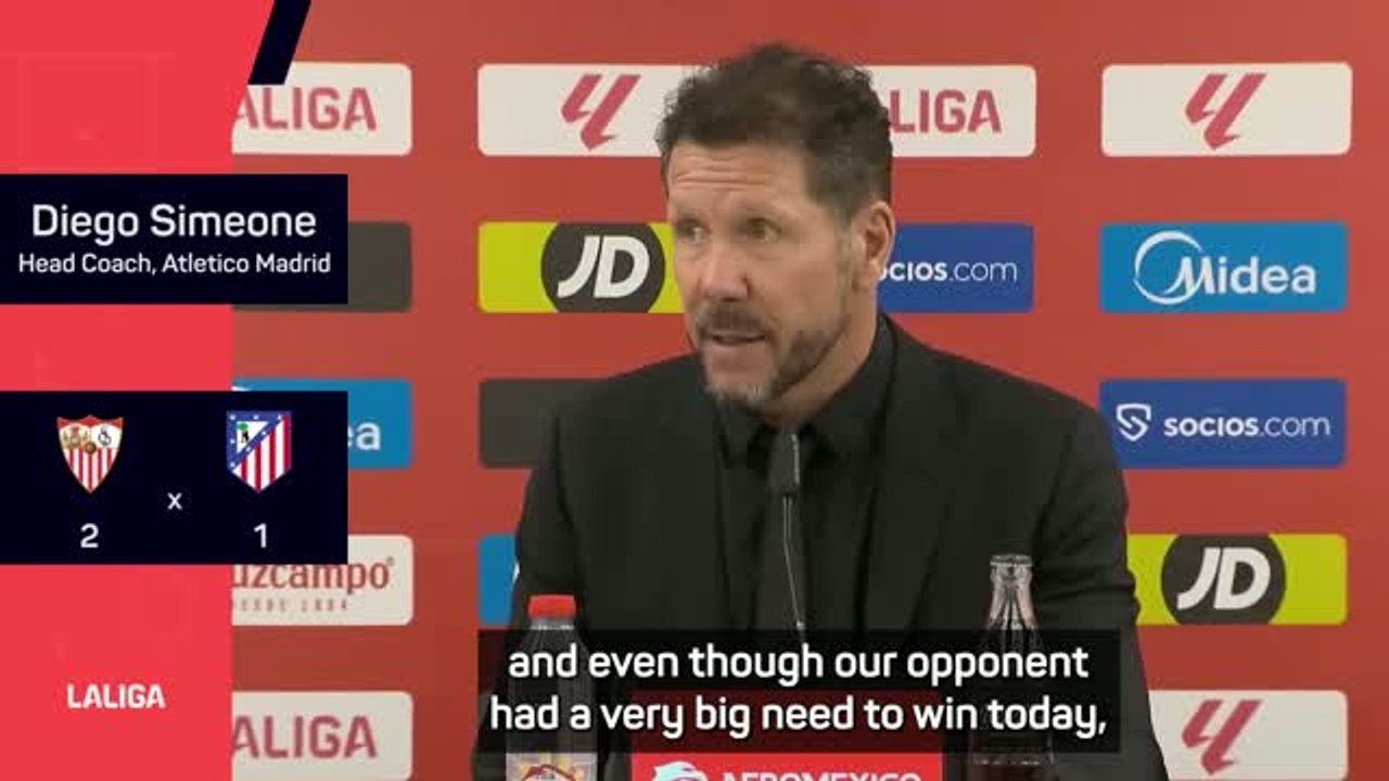 'I have a plan': Simeone defends extreme rotation in Sevilla defeat