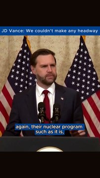 JD Vance Explains Why Iran Nuclear Talks Failed