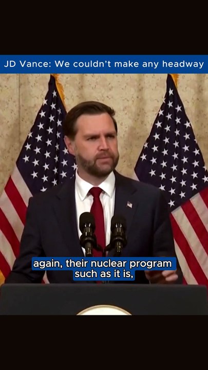 JD Vance Explains Why Iran Nuclear Talks Failed