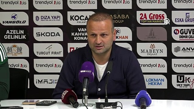Vanspor FK-Manisa FK maçının ardından | Ajansspor | AA