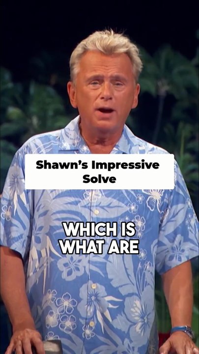 Shawn’s Impressive Solve Stuns Pat Sajak on Wheel of Fortune