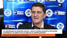 26° Aniversario de Misiones Online | Adolfo Safrán analizó la economía y la caída de coparticipación
