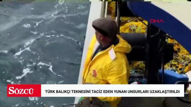 Türk balıkçı teknesini taciz eden Yunan unsurları, bölgeden uzaklaştırıldı