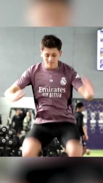 Intensidad de Arda Güler en el entrenamiento antes de Múnich