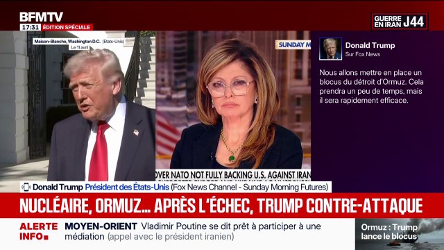 Donald Trump assure que l'OTAN veut désormais aider les États-Unis avec le détroit d'Ormuz