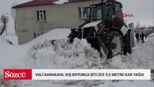 Bitlis'te kardan dolayı 82 köy yolu ulaşıma kapandı
