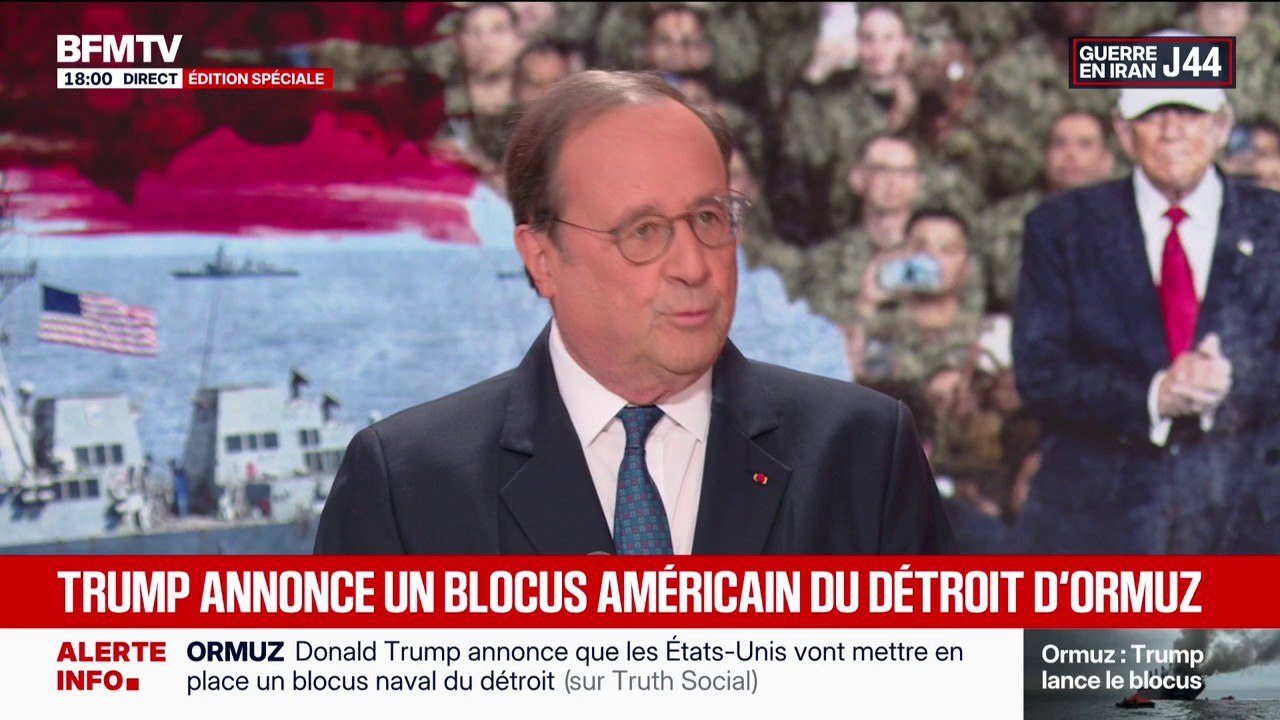 Blocus naval dans le détroit d'Ormuz: "On va d'incohérence en incohérence", déclare François Hollande