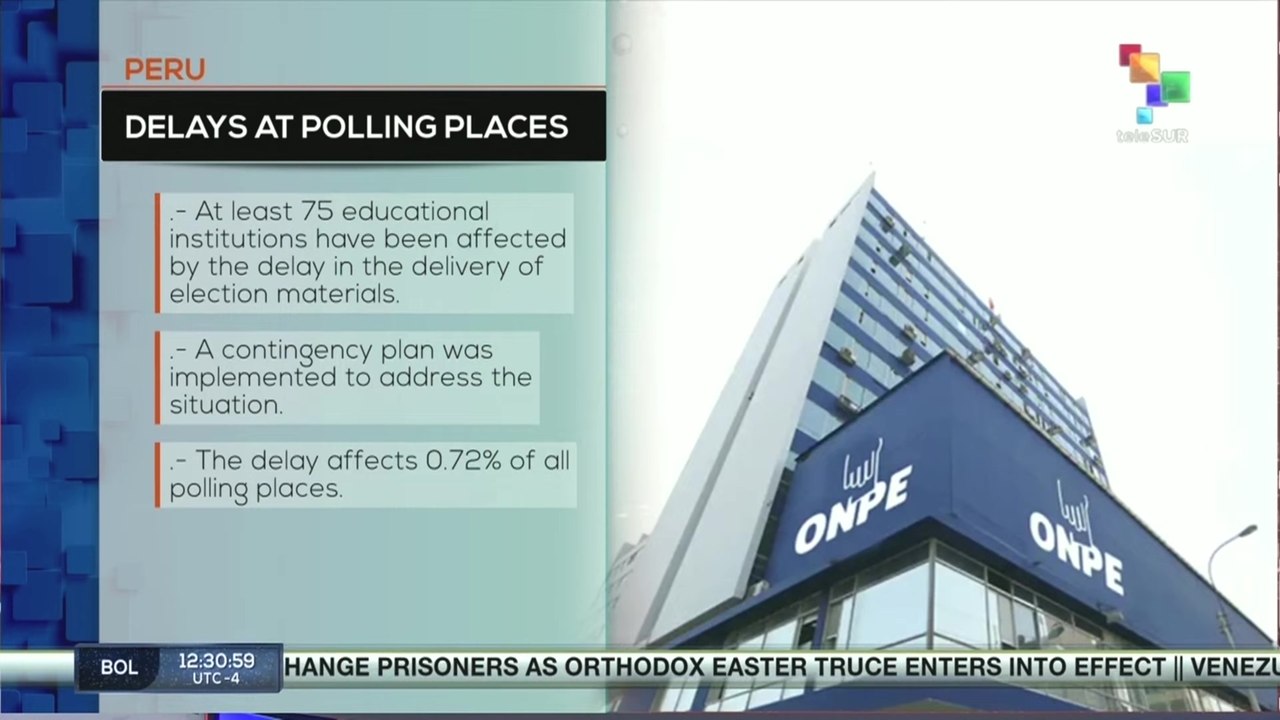 Peru | Delays presented at polling stations
