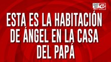 Esta es el habitación de Ángel en la casa del papá