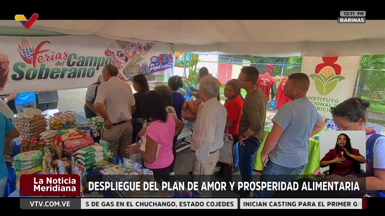 Plan Amor y Prosperidad Alimentaria benefició cerca de 12 mil familias en Barinas
