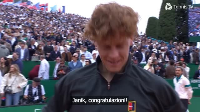 Atp Montecarlo, Sinner: «Super contento di aver vinto finalmente su questa superficie»
