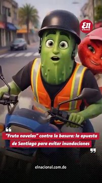 “Fruta novelas” contra la basura: la apuesta de Santiago para evitar inundaciones