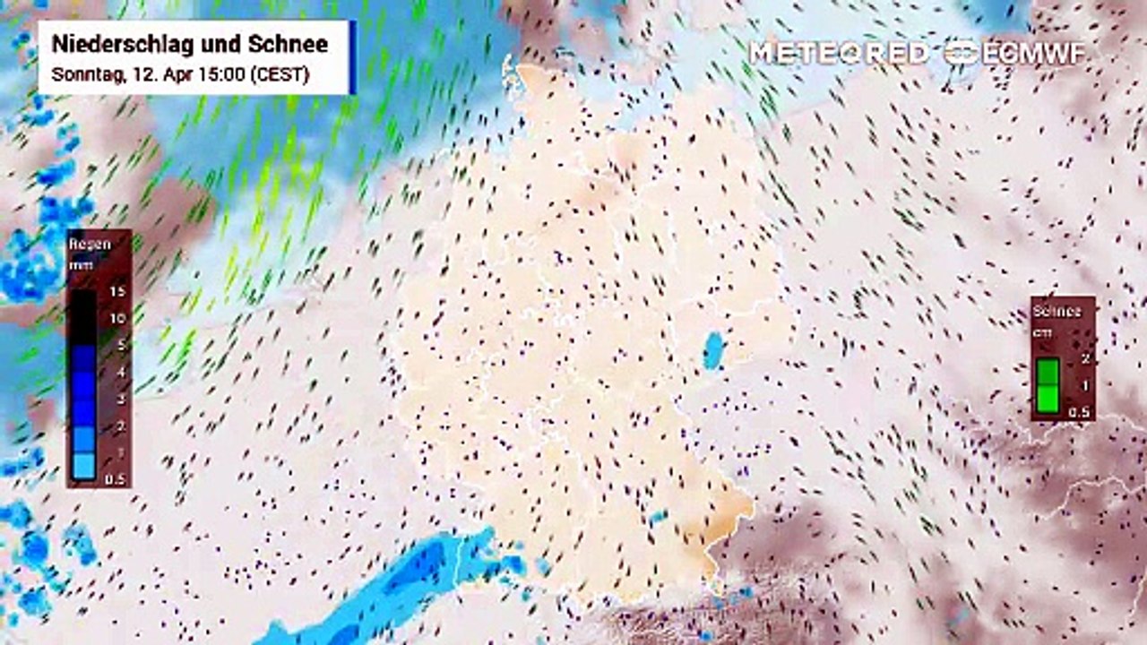Die kommenden Tage bleiben in Deutschland recht wechselhaft! Immer wieder Wolken und Schauer