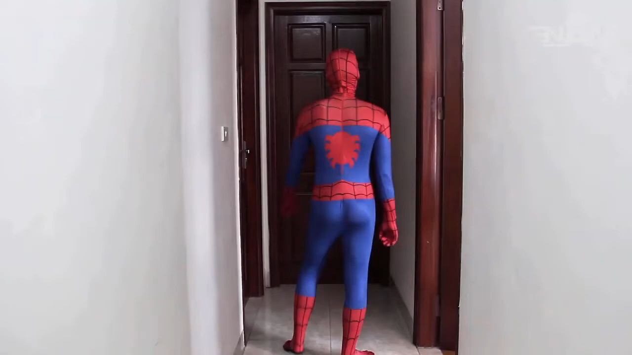 spiderman vs black cat in Real life