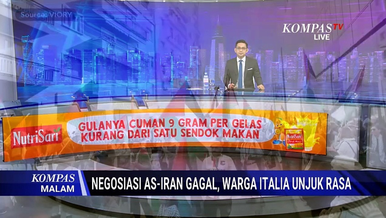 Demo di Milan Usai Negosiasi AS-Iran Gagal, Desak AS-Israel Hentikan Operasi Militer di Iran