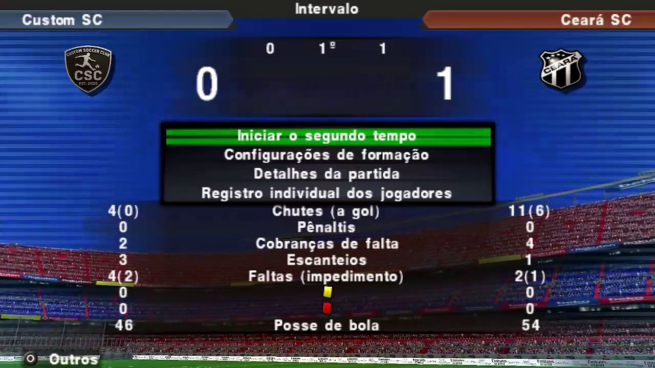 Instant Stream, 100th Part Special - PES 2026 (PPSSPP), master league simulation - CSC vs. Ceará SC - 2026-04-12