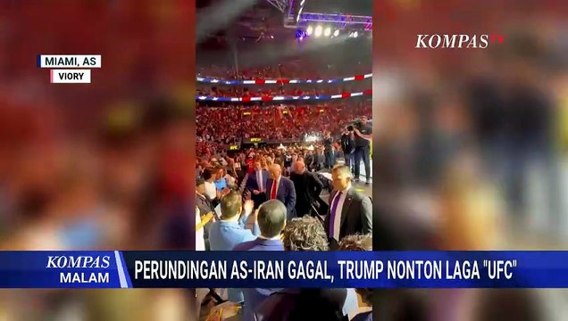 Negosiasi AS-Iran Gagal: Trump Nonton UFC di Miami, Wapres J.D. Vance Buka Suara