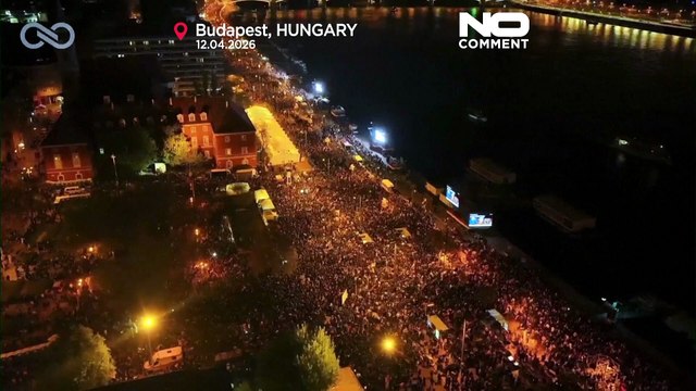 انتخابات المجر: أنصار حزب بيتر ماجيار يحتفلون في بودابست