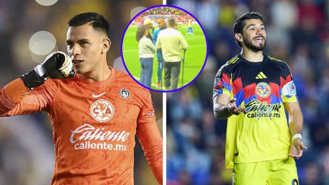 Luis Ángel Malagón y Henry Martín presentes en el regres a casa del América en el Estadio Azteca