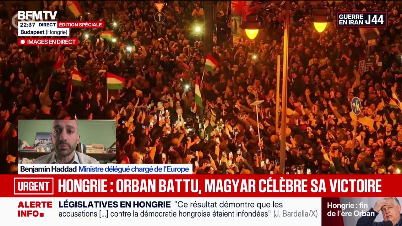 Législatives en Hongrie: "C'est une victoire très impressionnante qui a été remportée par Peter Magyar", déclare Benjamin Haddad, ministre délégué chargé de l'Europe