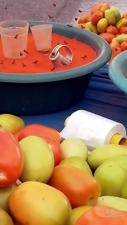 Abelhas no Colorau em Pernambuco! 🐝 | Bees on Annatto Powder in Brazil! 🇧🇷A Cozinha Sem Filtro registrou um momento incrível na feira de Joaquim Nabuco: as abelhas no colorau puro! Confira a força da nossa natureza regional. Amazing footage of bees on