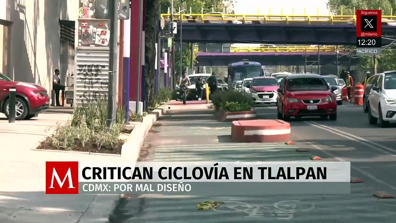 Ciclovía de Tlalpan en CDMX: baches, cruces peligrosos y caos vial