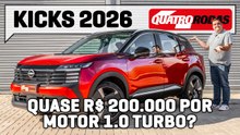 Nissan Kicks 2026 é 1.0 turbo com porte de SUV MÉDIO e beira os R$ 200.000