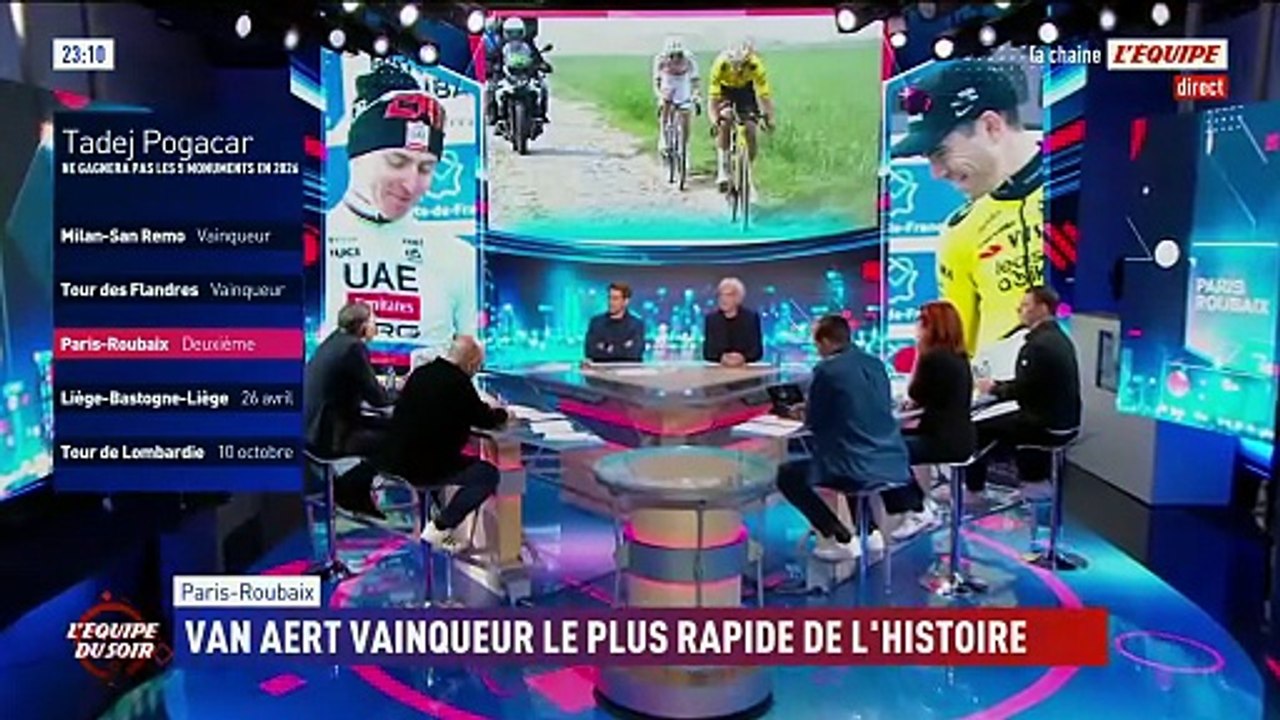 Tadej Pogacar : « Au moment de lancer le sprint, mes jambes étaient des spaghettis » - Cyclisme - Paris-Roubaix