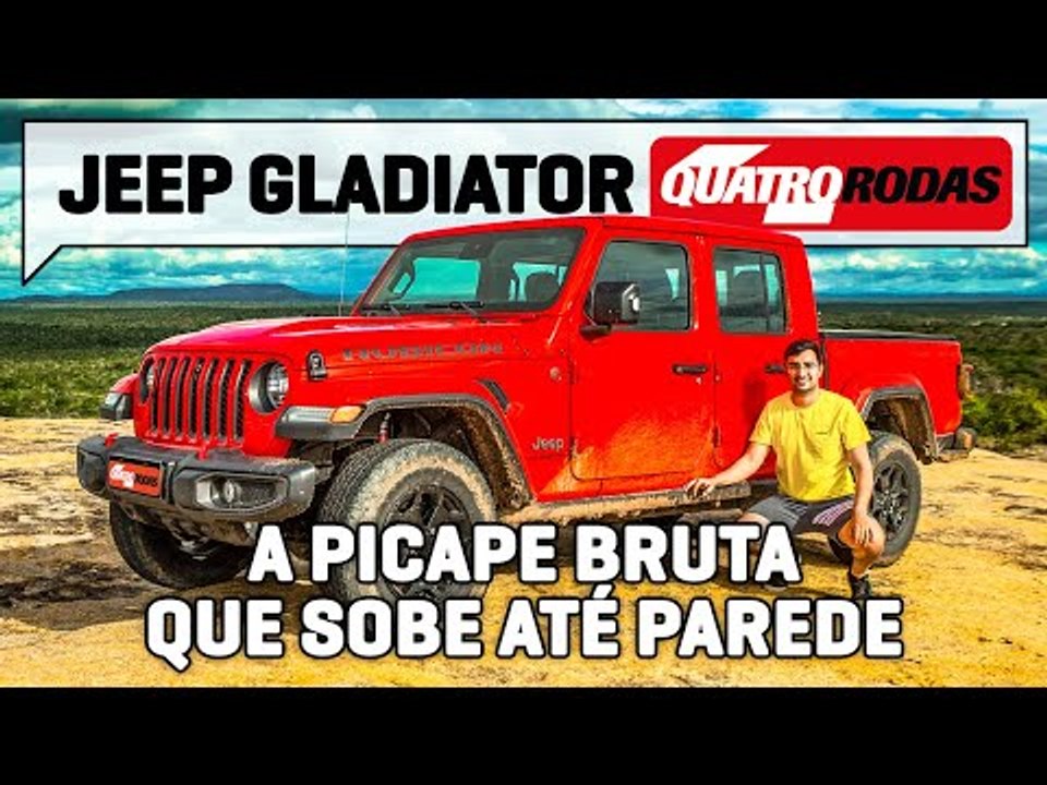 Jeep Gladiator: a picape mais off-road do Brasil pode rodar sem teto e portas