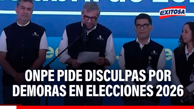 ONPE pide disculpas por la falta del material electoral y demoras en la votación electoral