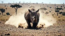 Rhino Sudden Charge Escape
