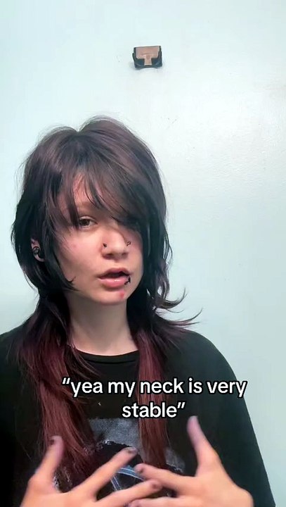 Female neck stretching 46